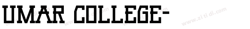 Umar College字体转换